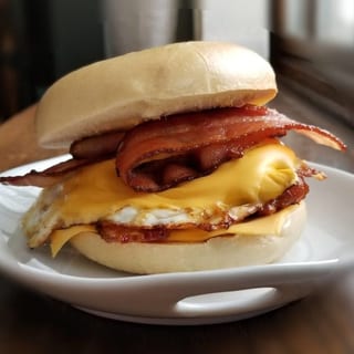 Bacon with 2 Eggs and Cheese