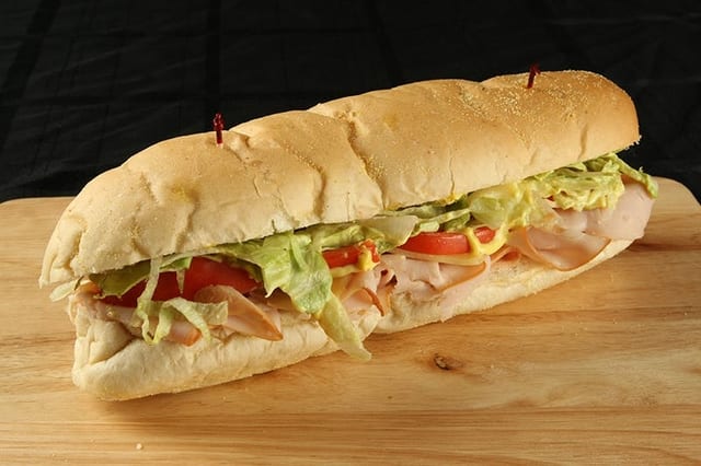 20. Turkey and Cheese Sub.
